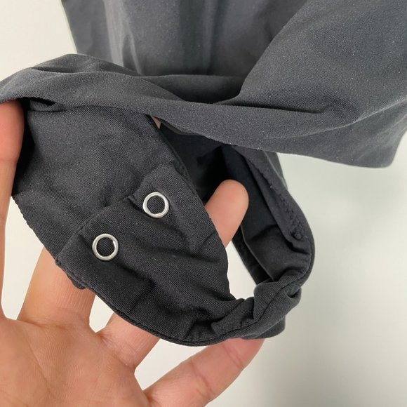 SKIMS Fits Everybody High Neck Thong Back Bodysuit Onyx Black - Picture 3 of 5